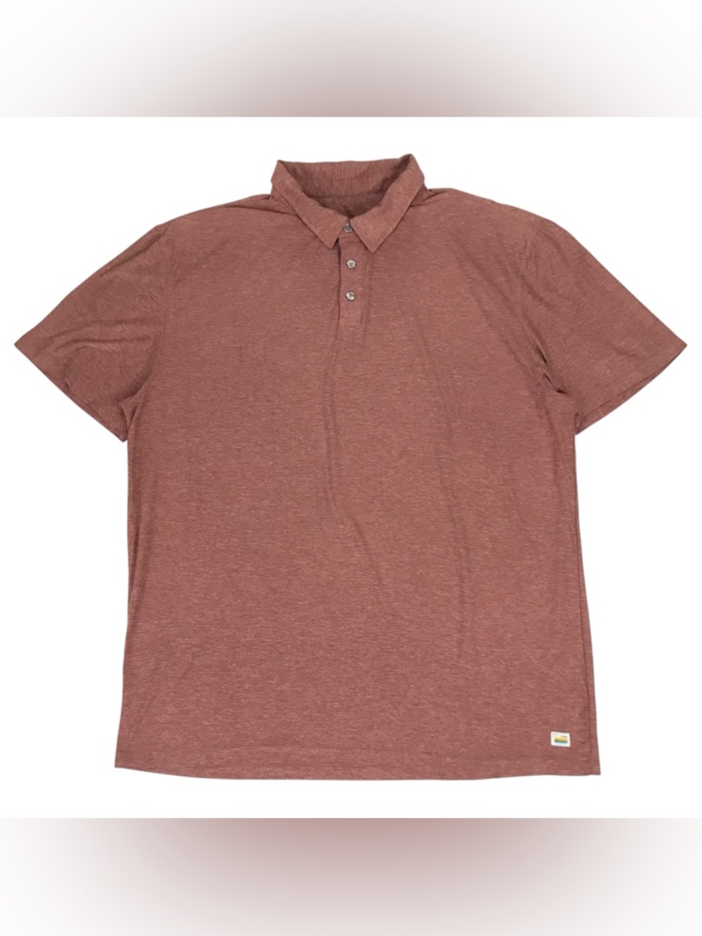 Vuori Strato Tech Polo Shirt Mens XL Red Short Sleeve Stretch Golf Casual v188